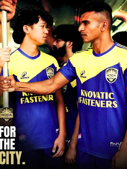 For the city. This image captures the connection between our club and the people of Noida. We play for you.