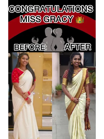 Miss Gracy's transformation, where she lost 10kg over six months, shows how our program helps clients achieve their goals, even for special occasions. Her progress gave her the confidence to shine.