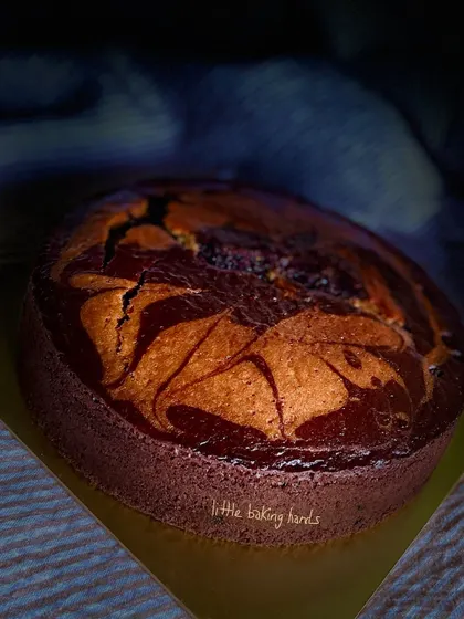 Another birthday celebration at a school. This mango-chocolate marble tea cake is a hot favourite among children, combining two of their favourite flavours.