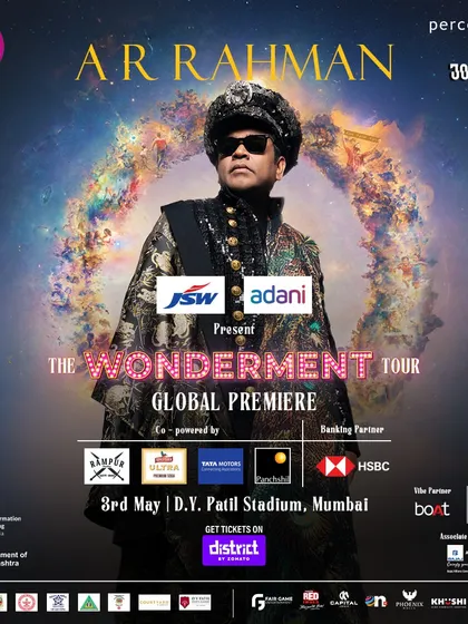 The main event poster for 'The Wonderment Tour', showcasing all presenters, partners, and sponsors. We are responsible for creating the master brand lockup that is used across all media.