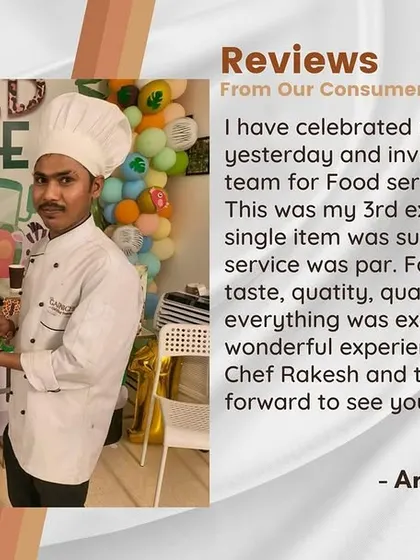 It's the ultimate compliment when clients book us again and again. This host celebrated her birthday with us for her third event, noting the excellent food presentation, taste, quality, and service.