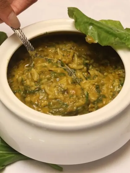 My Palak Khichdi is a healthy twist on a traditional favourite. This one-pot meal combines rice, lentils, and fresh spinach for a nutritious and comforting dish that's good for the soul.