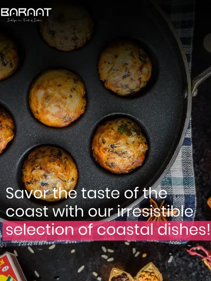 Savour the taste of the coast with our irresistible selection of coastal dishes, from crispy fish fry to creamy curries.