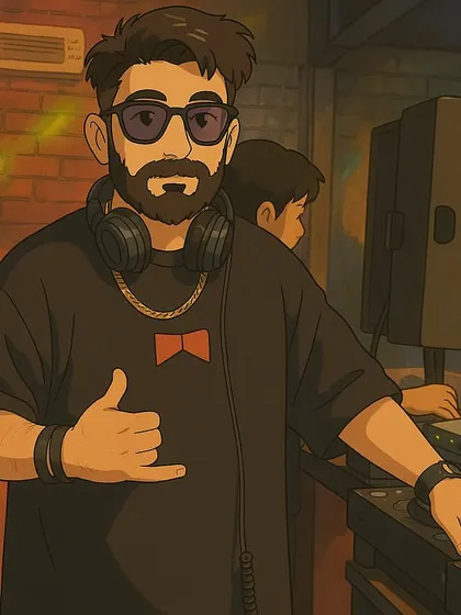 Has AI taken over the world? A fun, anime-style graphic of me at the decks. Even in the digital world, the vibe is unmistakable.