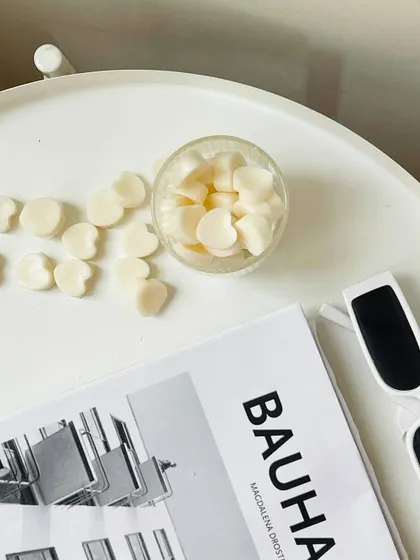 Unwind and indulge. Our heart-shaped wax melts are perfect for creating a cozy and enchanting space.