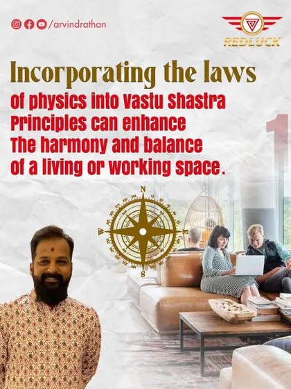 This carousel explains how I incorporate the laws of physics into Vastu principles for a more scientific approach.