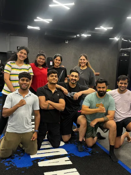 Another awesome group from one of our classes. The energy in the studio is all about community and shared goals.