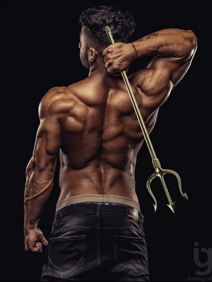 A powerful back shot. Building a dominant physique requires attention to every muscle group.