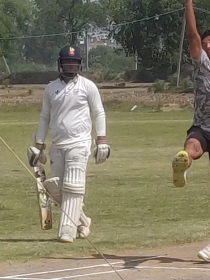 A young fast bowler in full flight during a coaching session. We work on generating pace while maintaining a smooth, repeatable action.