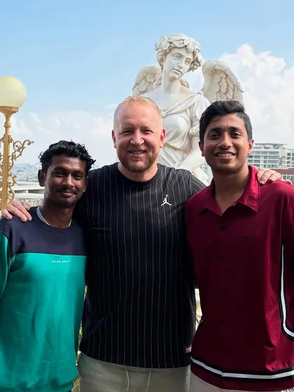 Coach Maros with two of our academy coaches. The "train the trainer" sessions were invaluable, helping our own staff grow and learn from his global experience.
