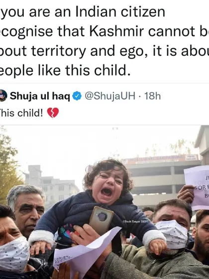 Our national policy, especially concerning Kashmir, cannot be about territory and ego. It must be about the people, their rights, and their future, embodied in the face of this child.