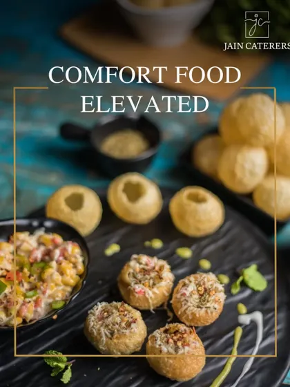 Comfort food, elevated. We take classic street food like dahi puri and pani puri and present them with a gourmet twist, focusing on flavour and presentation.
