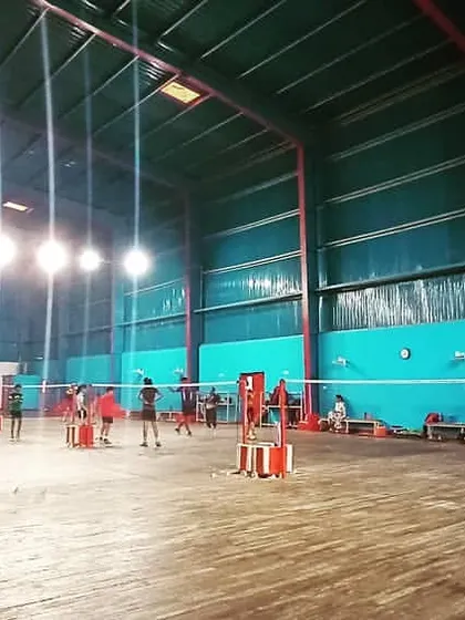 A view of a typical training session, with players spread across the courts practicing various aspects of the game under the guidance of our coaches.