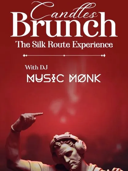 A duplicate of the 'Candles Brunch' poster, emphasizing my availability for unique, themed events.
