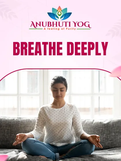 A core belief at Anubhuti Yog is the power of mindful living. Simple practices like sitting straight and breathing deeply, which we focus on in every class, bring balance to your body and mind during pregnancy.