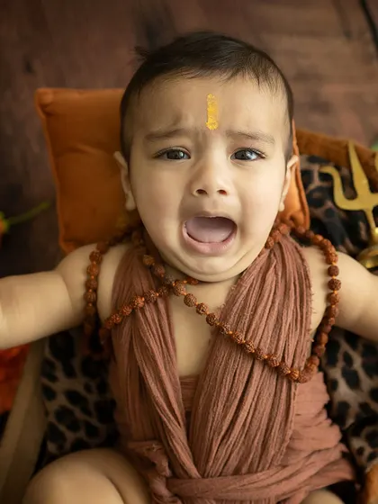 Even a little cry can make for a powerful photo. It's a real moment, capturing the full range of a baby's day.