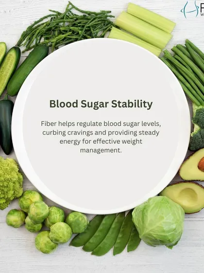 Fiber helps regulate blood sugar levels, which curbs cravings and provides steady energy. This is crucial for effective weight management.