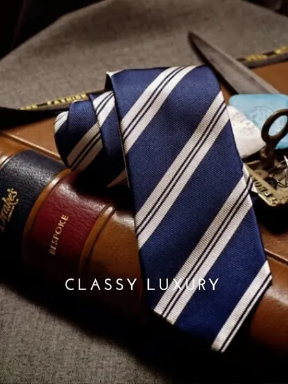 The final details, like a perfectly chosen tie, complete a bespoke look. It's about creating a cohesive narrative through quality materials and thoughtful accessorizing.