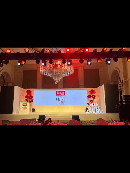The elegant stage setup for the Elle Style Awards 2025. Our team provided show running and console management for this night celebrating icons in fashion and culture.