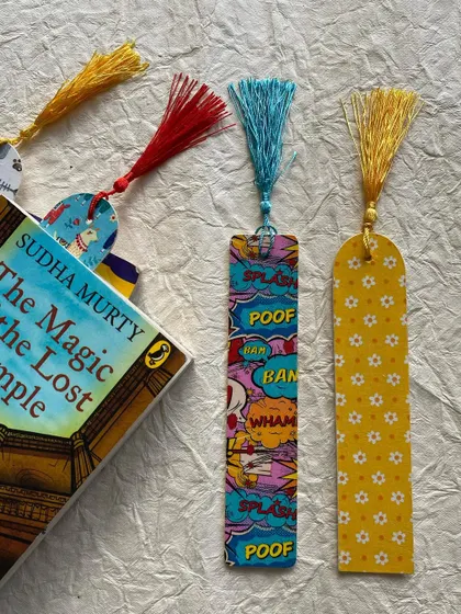 Fun, comic book-style and floral bookmarks for kids and adults alike.