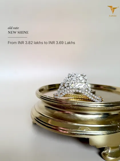 A piece that feels like now, priced like then. This stunning diamond bracelet, showcased on a golden stand, is part of my Old Rate, New Shine edit.