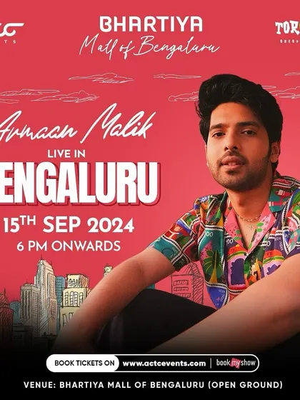The official announcement for Armaan Malik's live concert in Bengaluru, a production we were proud to support.