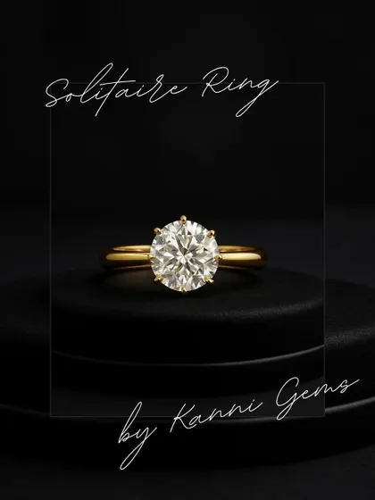 Some pieces do not need an introduction. This solitaire ring is a symbol of forever captured in a single, brilliant stone, representing a promise, a milestone, or a moment just for you.