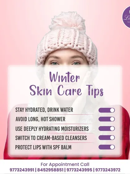 Winter demands a change in your skincare routine to combat dryness. These are our top tips: stay hydrated, avoid long hot showers, use deeply hydrating moisturizers, switch to cream-based cleansers, and always protect your lips with an SPF balm.