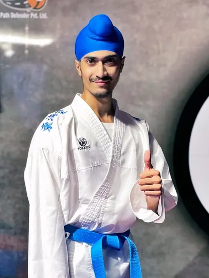Ready to train at my dojo, XMA Academy India. A positive attitude and a willingness to learn are the first steps on the path to becoming a champion.