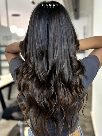 A back view of these subtle highlights, showing how they add dimension without being overwhelming.