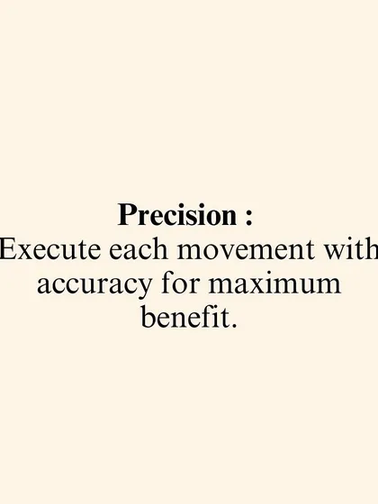 One of the core principles: Precision. We teach you to execute each movement with accuracy for maximum benefit.