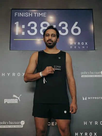 The finish time. It's not always about winning, but about showing up and giving it your all. I participated with no specific prep, and I'm proud of the effort.