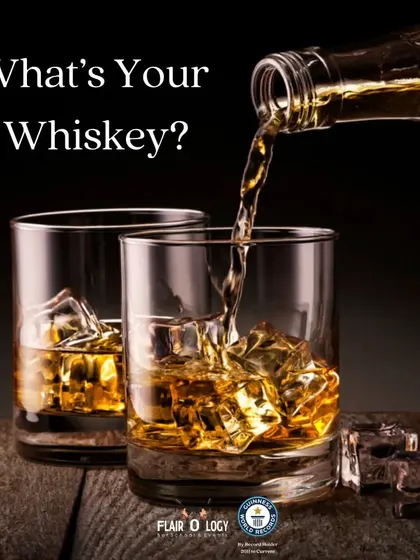 What's your whiskey? This image kicks off a series of facts about different types of whiskey, a core component of our spirits education program.