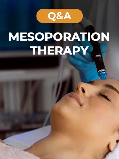 A Q&A on Mesoporation Therapy. This non-invasive treatment enhances the skin's absorption of vital nutrients, allowing for deeper nourishment and rejuvenation.