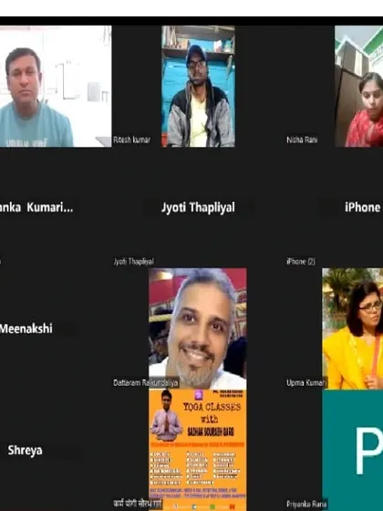 A screenshot from a free online Medical Yoga workshop I conducted for yoga teachers, sharing knowledge on therapeutic applications of yoga.