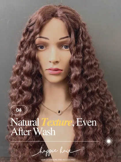 The natural texture of our curly wig is designed to last, even after washing. You can count on beautiful, defined curls every time.