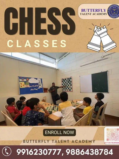 We believe in a hands-on approach to learning. Here you can see one of our weekend chess classes in action, with an instructor guiding students through complex strategies on a demonstration board.