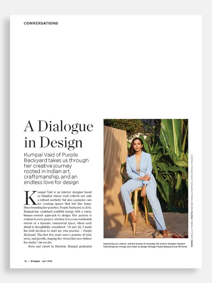I was featured in conversation with Livingetc India for their print issue, where I had the chance to discuss my creative journey and endless love for design.