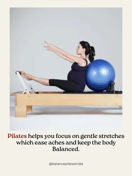 Using props like the stability ball, we focus on gentle stretches to ease common pregnancy aches and keep your body feeling balanced and comfortable.