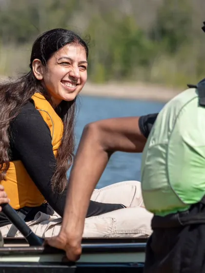 Experiential learning is about doing, not just listening. During a Youth Trails program, I joined the participants for canoeing. Sharing my own fear of water helped create a space of vulnerability and partnership, showing that we all have fears to overcome together.