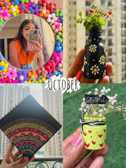 A recap of my October, featuring colorful DIYs and new mandala art.