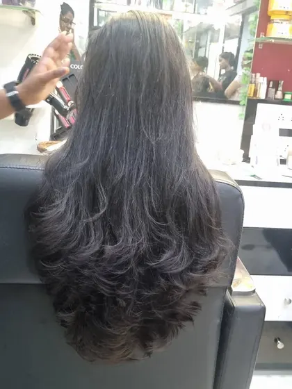 Here are more examples of my popular layer cuts on different hair lengths and textures. Each cut is customized to add volume and movement.