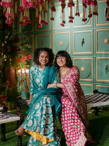 Just wanted to drop in and say hi! This is us, looking happy and tired in one of the spaces we created. We're so excited for the upcoming season and can't wait to share what we've been working on.