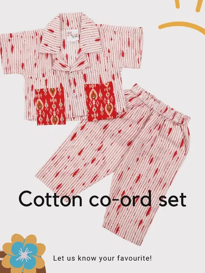 A look at our summer-ready cotton co-ord set. This is just one of the many styles you can choose from for a custom, comfortable outfit.
