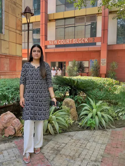 Outside the New Court Block. You have to fight for justice every single day, and I am ready for that fight.