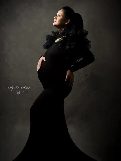 A full-body silhouette from my own shoot. I wanted to capture the powerful and beautiful shape of pregnancy in a dramatic way.