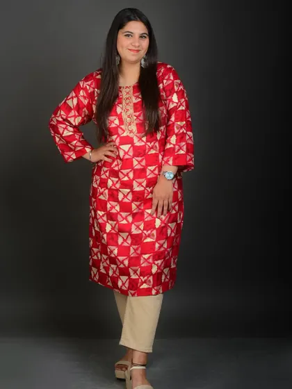A full-length portrait in a traditional outfit. It's important to have a mix of headshots and full-length photos for a complete matrimonial profile.