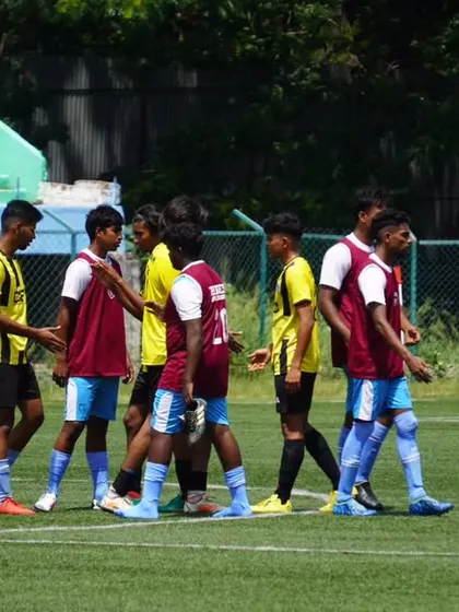 A moment of sportsmanship as our players walk off the field after a match. Win or learn, we always show respect for the game and our opponents.
