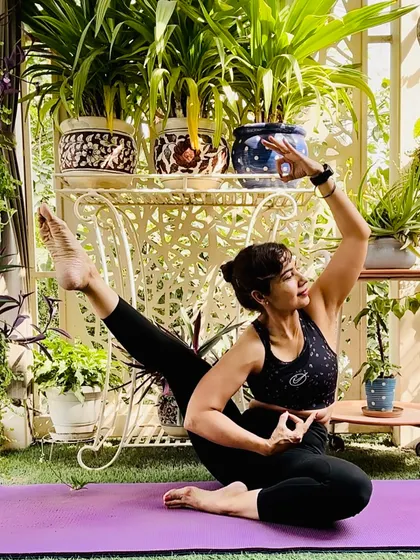 Eka Pada Rajakapotasana II, a variation of One-Legged King Pigeon Pose, is a deep backbend and hip opener. It reminds us of the divine balance within, echoing the wisdom of Lord Shiva, the first yogi.