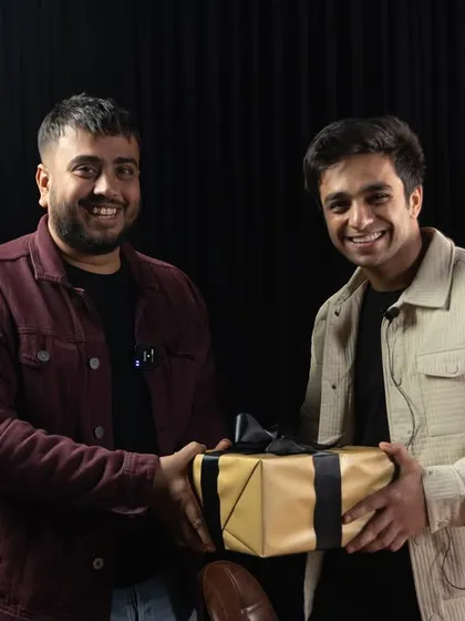 A special moment from our collaboration with "What The Buck," gifting one of their guests a custom hamper. We love partnering with creators and brands we admire.